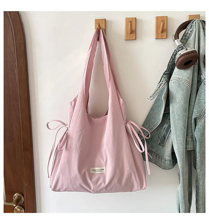 New Fashion Simple Shoulder Bag Women Large Capacity Comfortable Versatile Texture Tote Bag Simple Casual Storage Handbag
