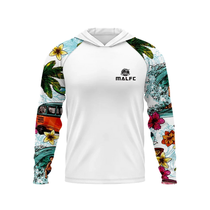 Men Hood Fishing Shirt long sleeve fishing t shirt uv protection Fishing Apparel