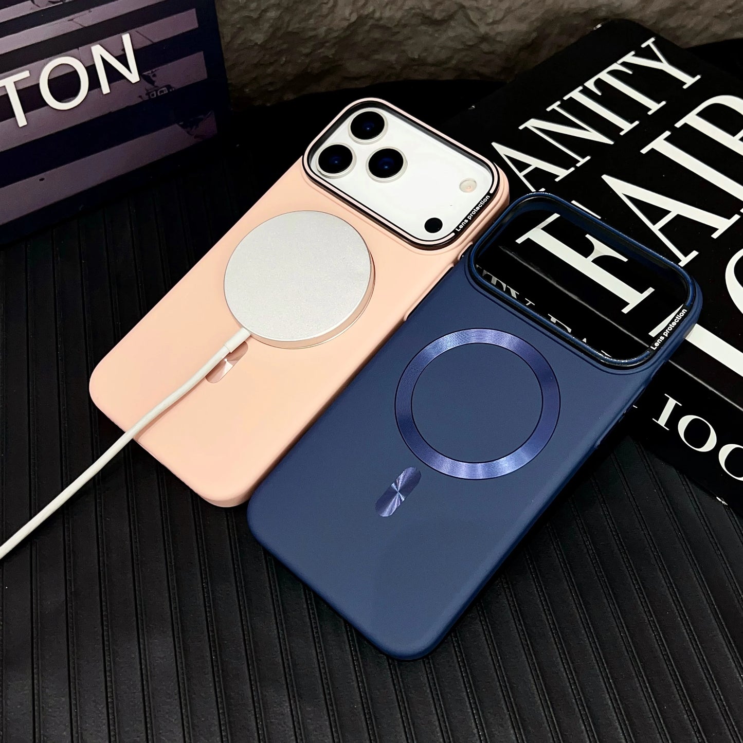 Luxury Solid Color Matte Magnetic Wireless Charge Case For Magsafe For iPhone 15 14 13 12 16 17 Pro Max Ultra Thin Hard PC Cover