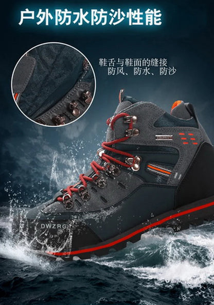 2026 Men Outdoor Ankle Boots Waterproof Sports Shoes Mountain Climbing Classic Footwear Leather Sneakers Hiking Boots Fashion