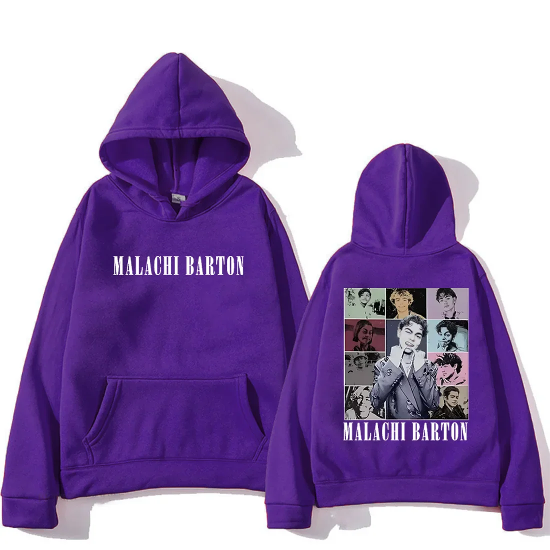 Malachi Barton Graphic Hoodie Men Women's 2025 vintage Autumn Winter Fashion pullovers Long Sleeve Fleece hip hop gothic clothes