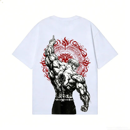 Lion's Sin of Pride Escanor Anime T-shirt High-quality Streetwear Men's Clothing and Women's Clothing 2026 Summer New T Shirt