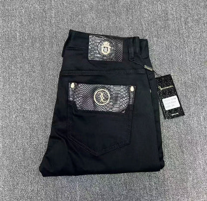 Jeans Men 2026 Spring Summer new fashion Embroidery comfortable elasticity outdoors Big size 34-42 Pants
