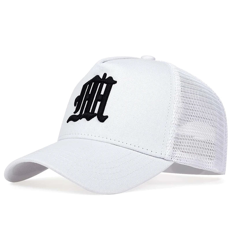 Unisex Gothic Letter Embroidery Baseball Net Caps Spring and Summer Outdoor Adjustable Casual Hats Sunscreen Hat