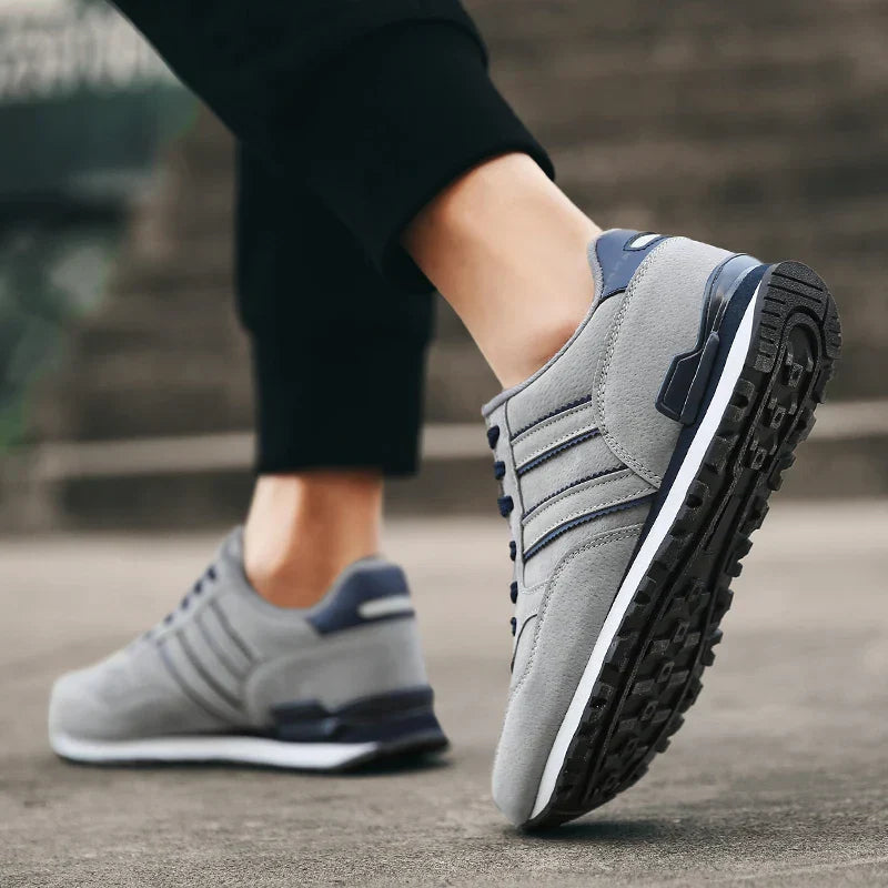 High Quality Men's Sneakers Leather Casual Shoes Autumn 2024 New Breathable Men Shoes Tenis Male Flat Shoe Zapatillas Hombre
