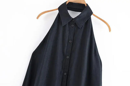 Dresses Summer Women's 2026 New Neck-Hanging Elegant Long Holiday Dress Women Street Chic Youth Loose Fashion Dress