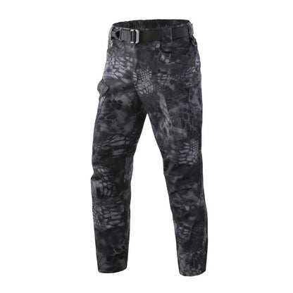 Men New Tactical Pants Multiple Pockets Waterproof Abrasion Resistant Cargo Trousers Outdoors Hiking Climbing Training Pant