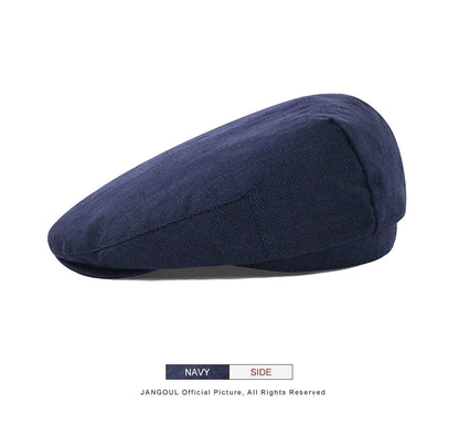 Mens Newsboy Cap Duckbill Hat Casual Beret Flat Ivy Hats Retro Gatsby Driving Cabbie Cap Spring Summer Autumn