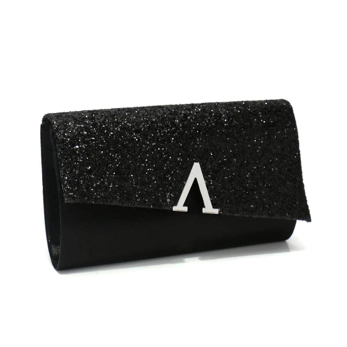 V Design Metal Chain Glamorous Design Evening Bags Envelope Shaped Sequins Handbags For Prom Dinner Wedding Banquet Purse