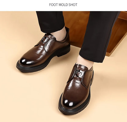Business Men Shoes Patent Leather Man Brogues Shoes Fo Man Dress Shoe Loafers Pointed Toe Male Moccasins Plus Size Shoes for Men