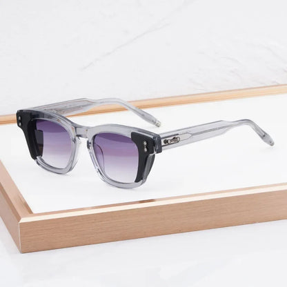 AKS-104 Custom-made Acetate Sunglasses Square Men Women UV400 High Quality Classical Designer Prescription Eyeglasses with Case