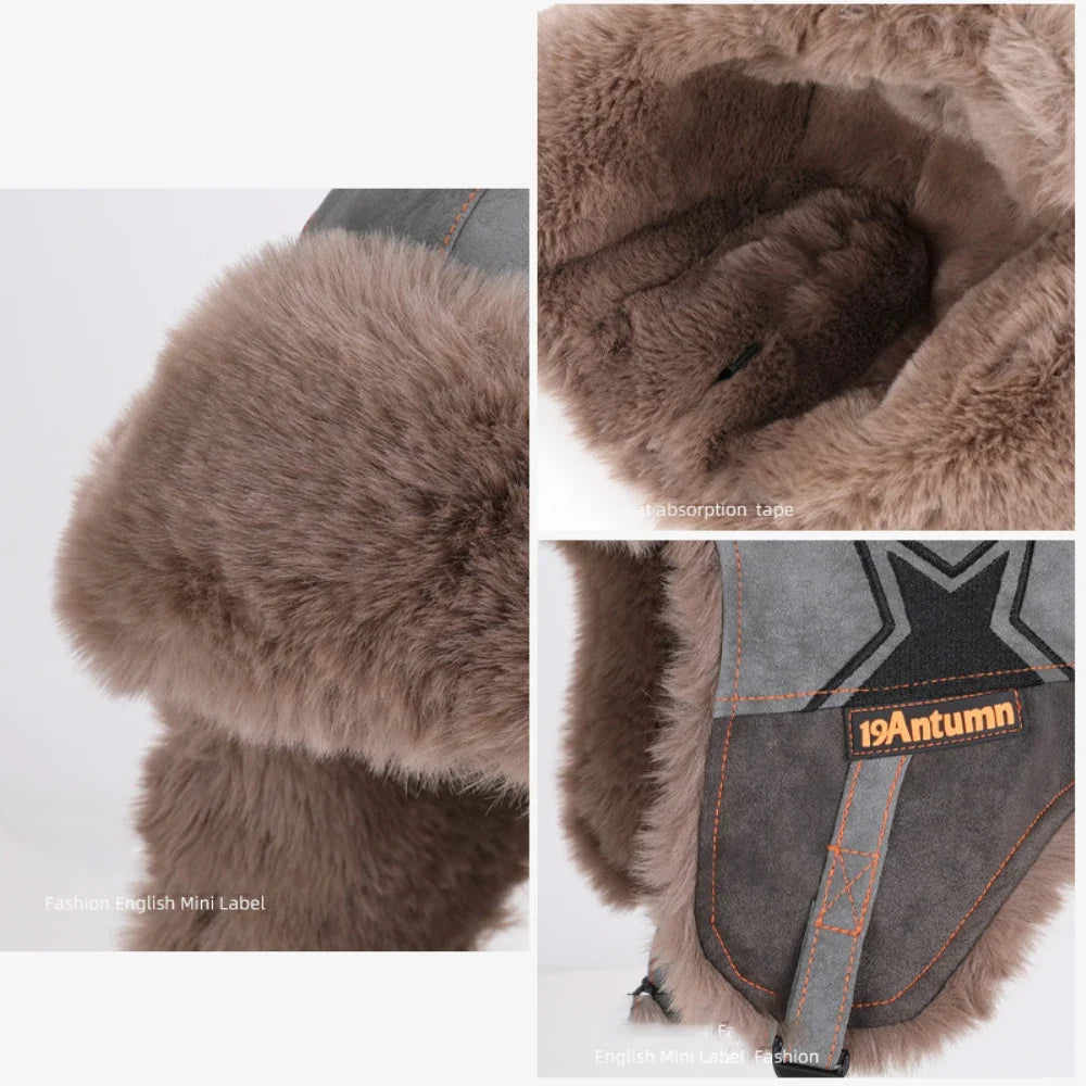 Russian Hat Men Women New Thick Warm Autumn Winter Fur Hat Male Female Windproof Snow Ski Trapper Earflap Cap Bomber Hat