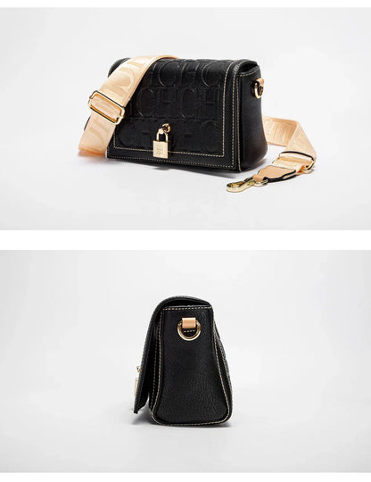 Fashionable Classic Light Luxury Letter PU Material Crossbody Bag Design Exquisite Craftsmanship Women's New Shoulder Bag