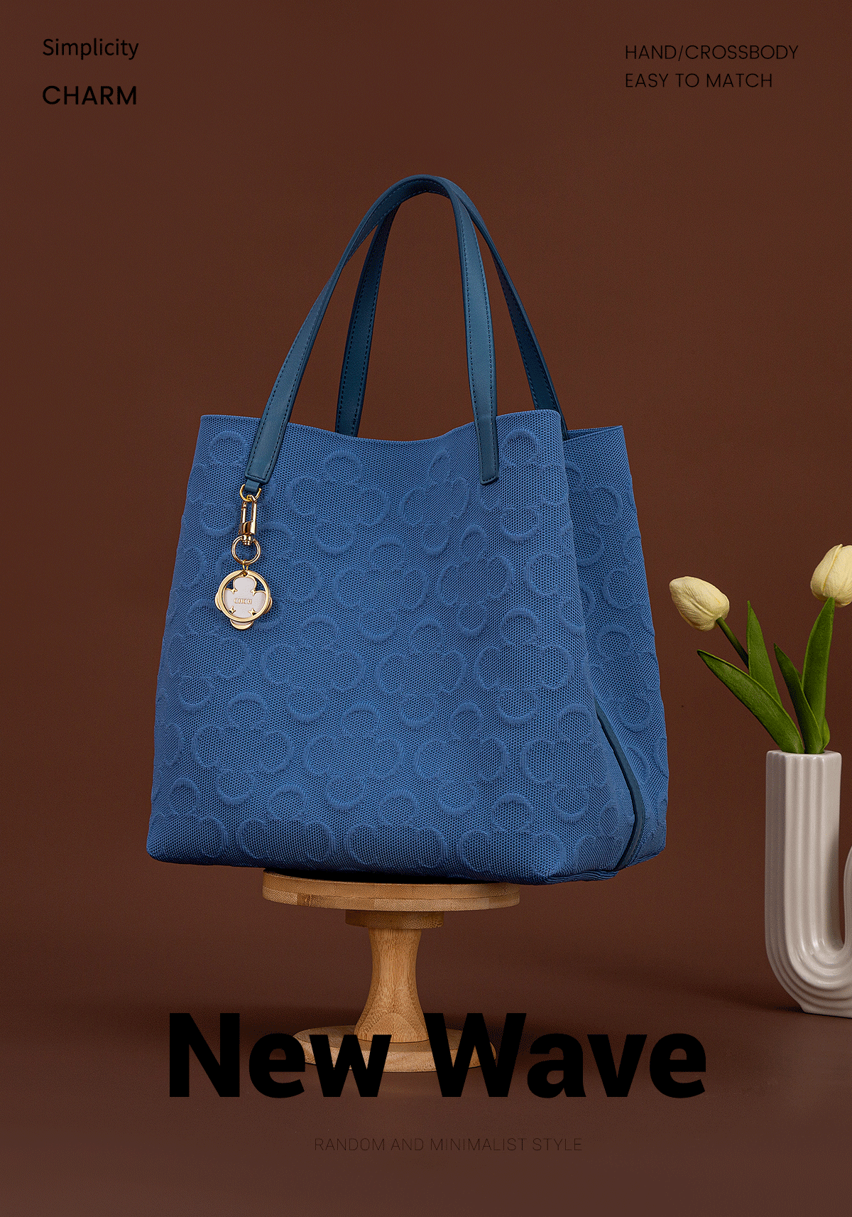 Shopping Bag 2024 Large Capacity SMS Tote Bag Business Commuter Wallet