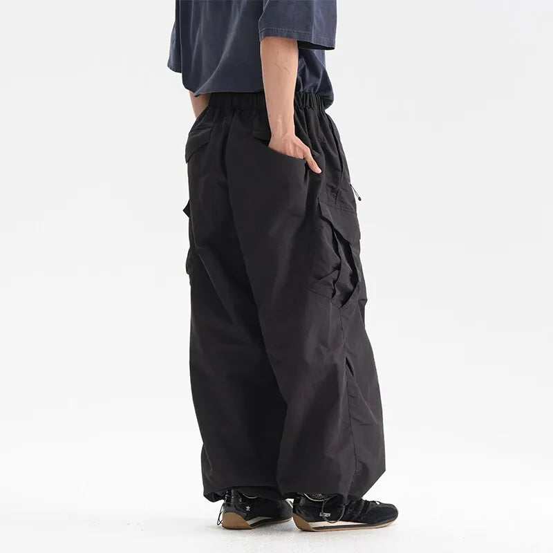 Ultra Loose Lightweight Outdoor Functional Pants Men Women Waterproof Quick Dry Techwear Wide Leg Cargo Pant Track Trouser