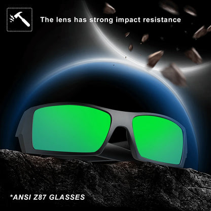 Z87 Polarized Sunglasses Men Women Wrap Around Sport Driving UV400 Retro Vintage Shield Safety Glasses 8231
