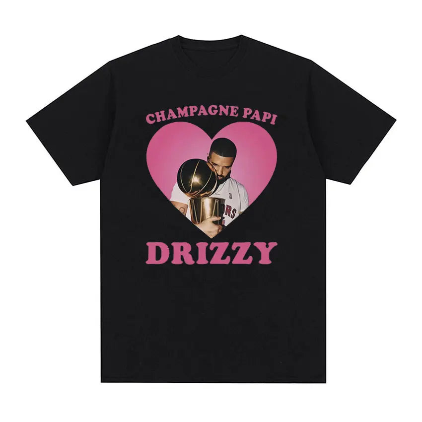 Rapper Drake Certified Lover Boy Album Print Graphic T Shirt Unisex Hip Hop Fashion T-shirt Men's 100% Cotton Oversized T-shirts