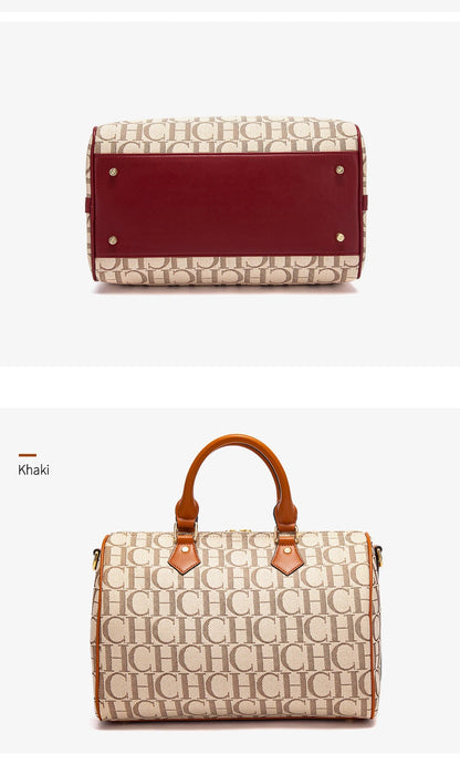 Autumn and Winter New Retro Classic Style Fashion Women's Handbag Letter Printing Design Large Capacity Women's Shoulder Bag
