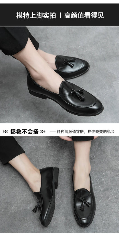 Men Formal Shoes Tassel Loafers