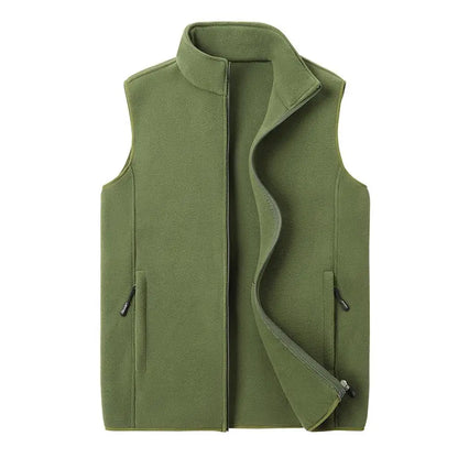 Autumn Fashion Plus Size Male Warm Waistcoat Fleece Vest Men's Lamb Cashmere Warm Sleeveless Coat Men Brand Clothing Winter Vest