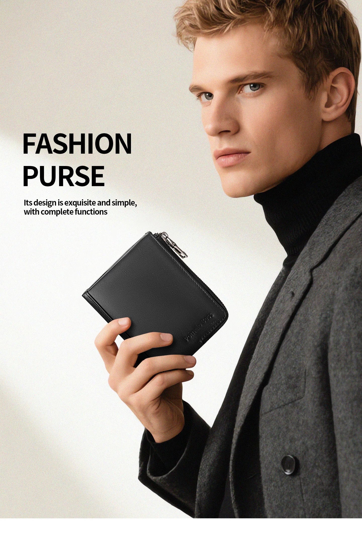 Classic Bifold Wallet 2026 Genuine Leather Men Wallets Short Male Purse Card Holder Wallet Men