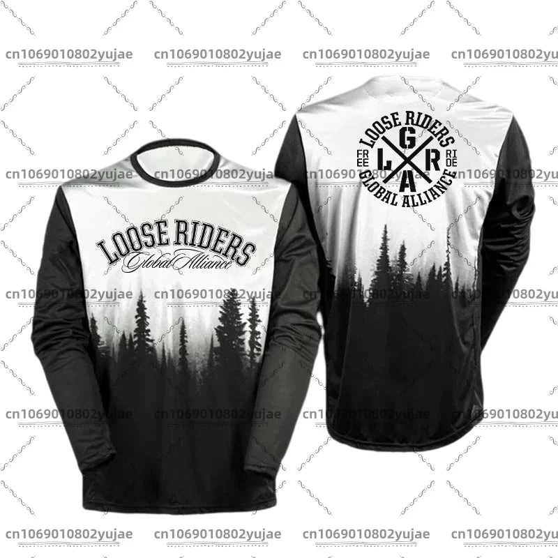 2025 newcomer motorcycle riding jerseys Loose rider shirt DH off-road motorcycle breathable sports T-shirt
