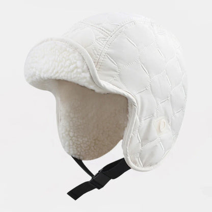Russian Hat Thick Warm Winter Hats for Men Women Fleece Lined Trapper Bomber Hat Male Female Snow Ski Trapper Earflap Cap