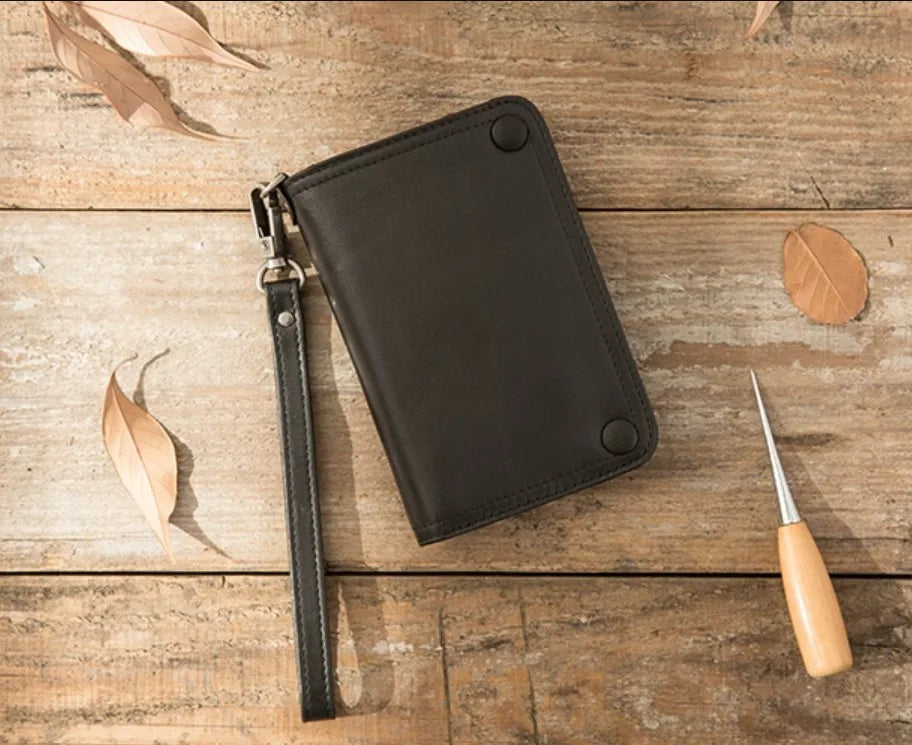 Fashion Genuine Leather Men Wallet Clutch Purse Male Bifold Money Clips with Hasp large capacity Card Wallet Short W/ Zip Pocket