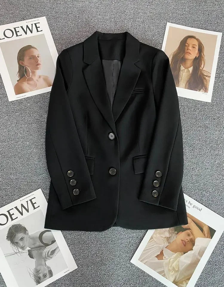New Spring Suit 2025 Suit Jacket for Women with Small Temperament and High-end Feel Loose Casual Chic Elegant Fashion Coat Top