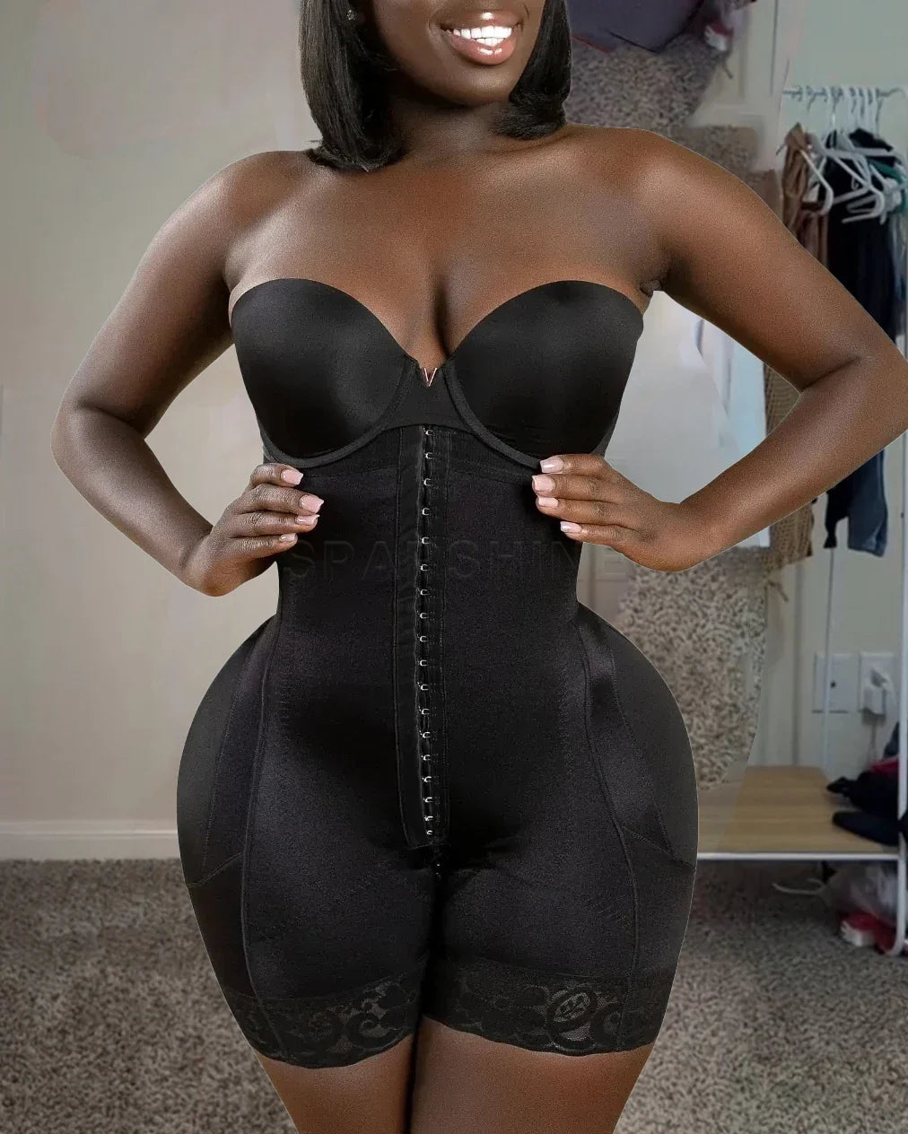 Bbl & Lipo | Stage 3 Faja Colombiana Shapewear | Strapless High Waisted Breasted Hip Lifting Shorts Reducing And Shaping Girdles