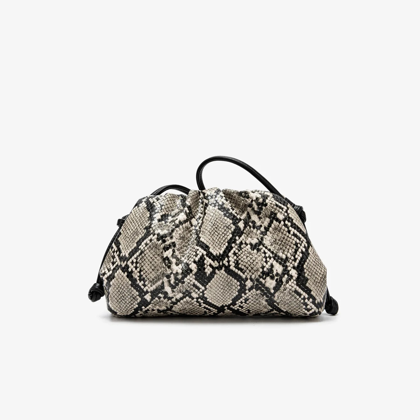 2026 Ruched Serpentine Dumpling Bags Women Pouch Handbag Cloud Clutch Snake Pattern Shoulder Crossbody Bag Luxury Designer Bag