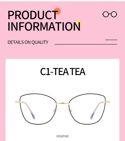 New Fashion Cat Eye Polarized Sunglasses Magnetic Clip-On Myopia Optical Glasses Customizable Prescription 7015