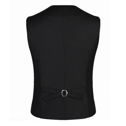 2025 Men Vest Single-breasted V Neck Formal Waistcoat Suit Vest Men Wedding Summer Beach One Piece Waistcoat V Neck Fashion Cost