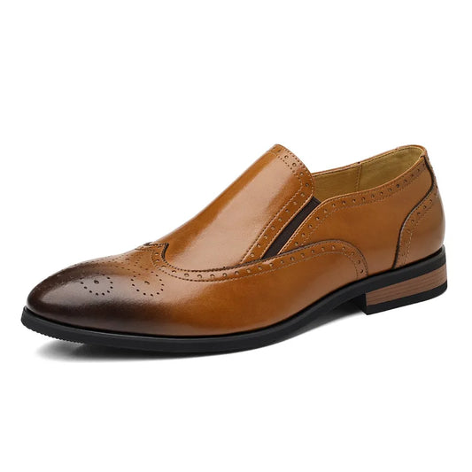 Big Size New Dress Shoes for Men Summer Autumn Business Casual Shoes Male Fashion Solid Color Wedding Elegant Shoes Man