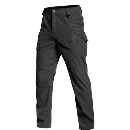 Men's Slim Fit Casual Pants Spring Summer Multiple Pockets Micro Elasticity for Travel Camping Hiking Fishing
