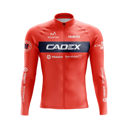 Pro Team CADEX Cycling Jerseys Men's Winter Thermal Fleece TRIMTEX Sports Cycl Clothing Outdoor Road Bike Apparel