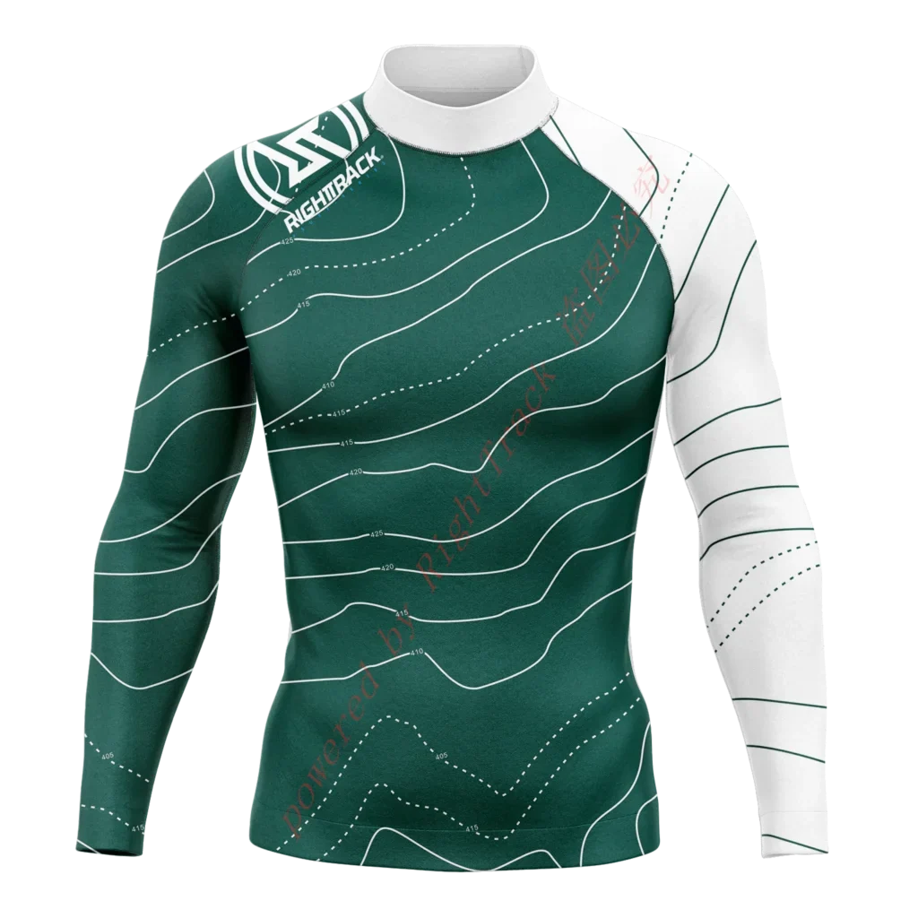 New Summer Men's Rashguard Snorkeling Long Sleeve Surfing Shirts Sunscreen Surf Sweatshirt UV Protection RightTrack Swimwear
