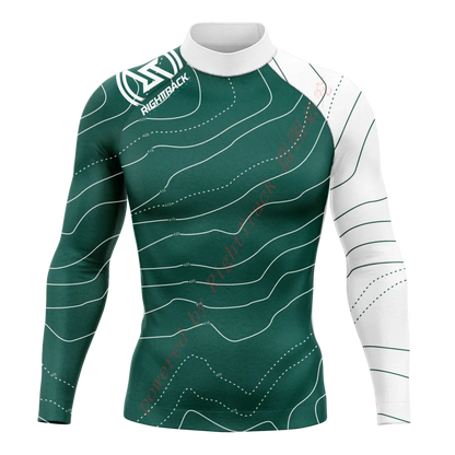 New Summer Men's Rashguard Snorkeling Long Sleeve Surfing Shirts Sunscreen Surf Sweatshirt UV Protection RightTrack Swimwear