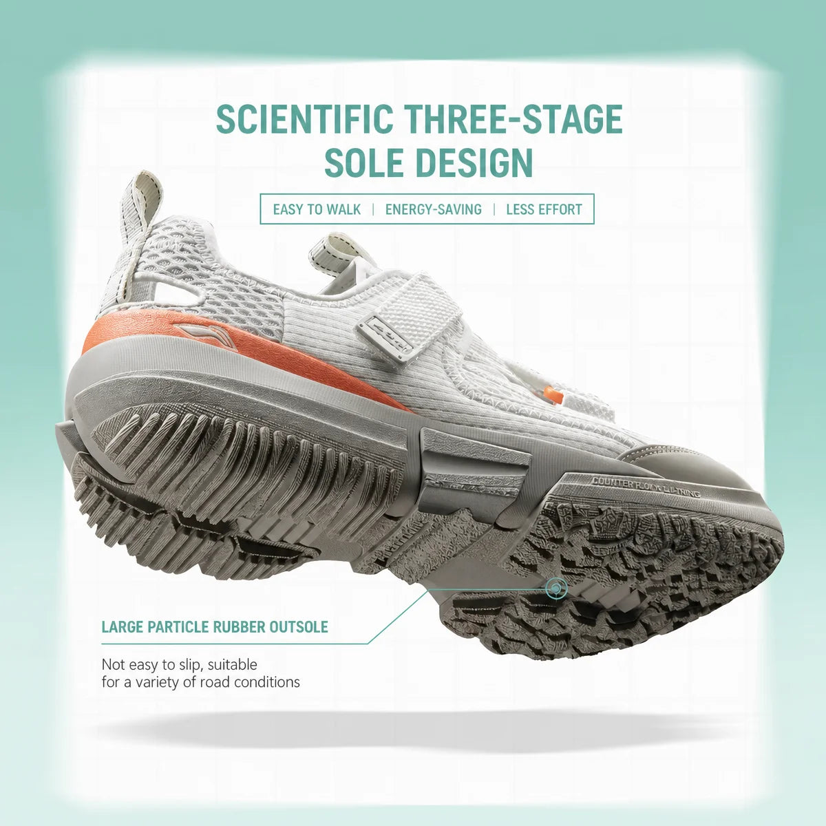 Women's CLM ROAM SUM Outdoor Sandals LIGHT FOAM Cushioning Breathable Reflective LiNing Summer Water Shoes AHLV006