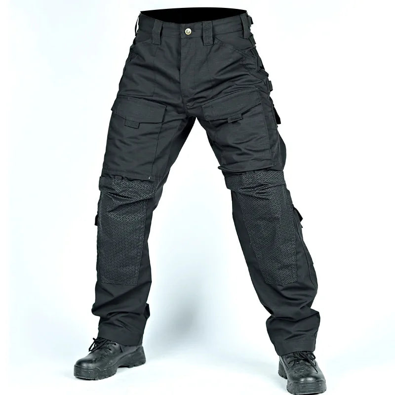 Men Military Tactics Pants Quick Dry Tactical Cargo Pants Wear-Resistant Multi-Pocket Men's Trousers Loose Combat Work Pant Male