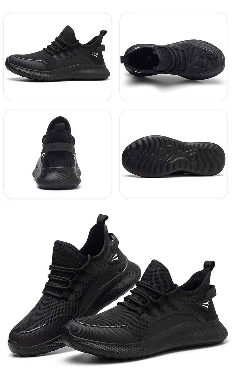 Large Size 49 50 Work Sneakers Fashion Safety Shoes Anti-smash Anti-puncture Indestructible Shoes Light Men Women Work Shoes