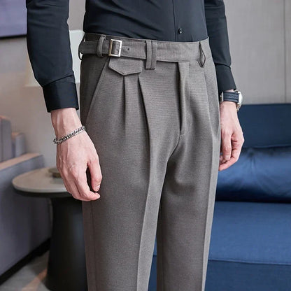 Yellow Men's Suit Pants, Fashion Slim Dress Trousers ,White Black Blue Green Pantalones Hombre Fall/Winter Male Pant, 2025 New