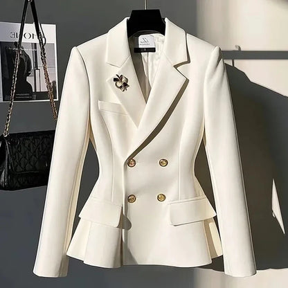 2025 Spring Autumn Short Temperament Casual Ladies Suit Coat Korean Version High-end Comfortable Women's Small Blazer Jacket