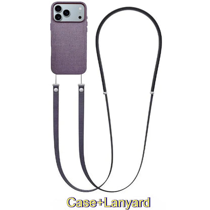 جراب For Official Original For MagSafe Techwoven مع حزام مغناطيسي منسوج لهاتف IPhone 17 Pro Max غطاء شحن لاسلكي