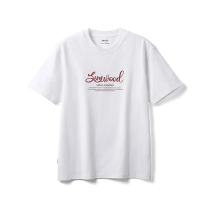 2026 Summer New Oversize 230gsm Sorona Cool Feeling Fabric Men Fashion Letter Print Tops High Quality Tees