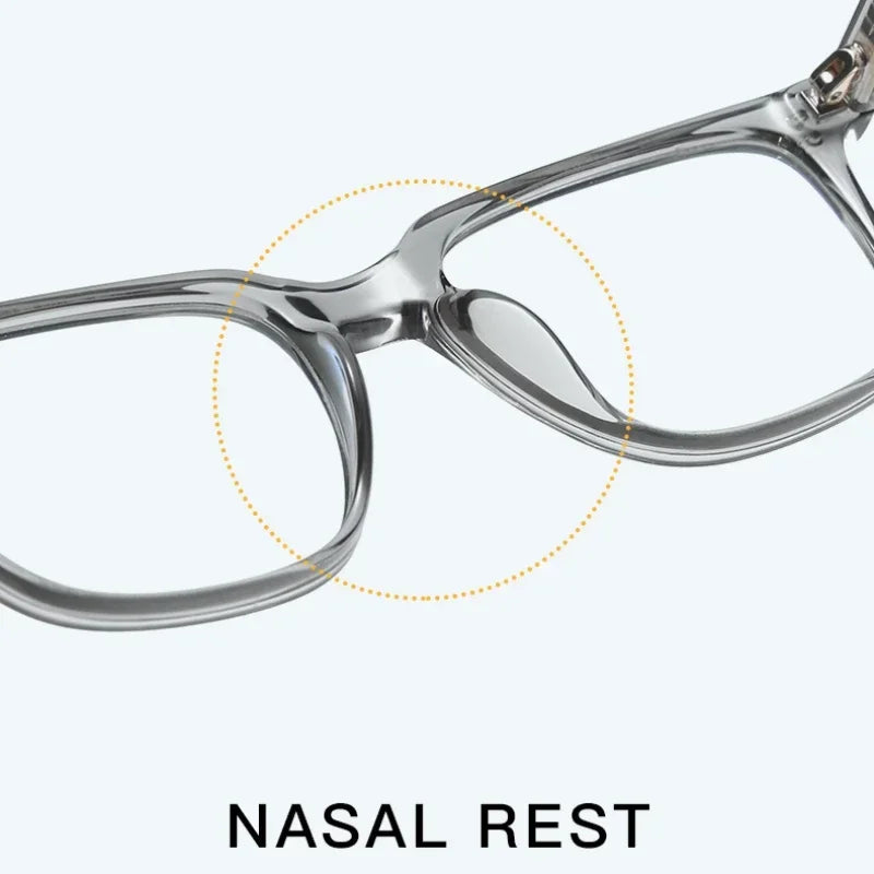 Men's Square Classic Eyeglass Frames Myopia Hyperopia Anti-Blue Light Reading Glasses Customizable Prescription PFD2082