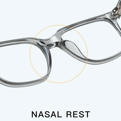 Men's Square Classic Eyeglass Frames Myopia Hyperopia Anti-Blue Light Reading Glasses Customizable Prescription PFD2082