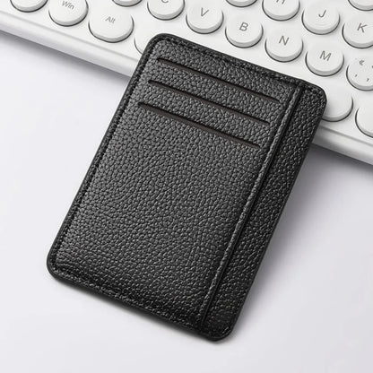 Portefeuilles Minimalistes Fins pour Hommes avec Poche Avant, Bloqueur RFID, Porte-Cartes de Crédit, Portefeuilles en Cuir Portables