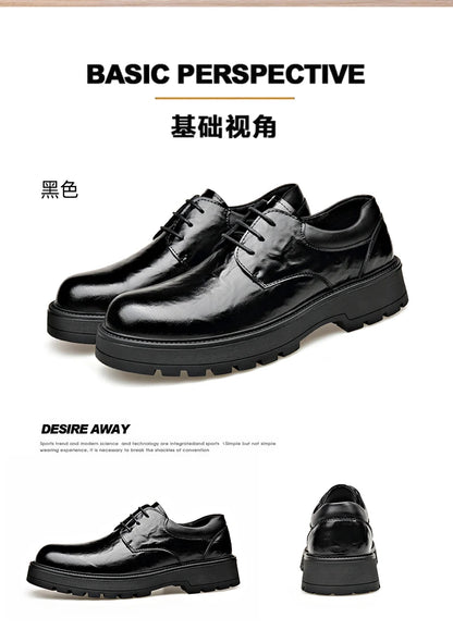 Men Comfortable Leather Work Shoes for Long Standing