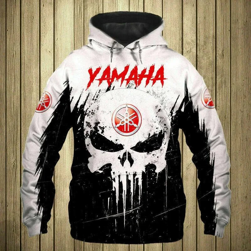New Yamaha Motorcycle Men's Hoodie 3D Printed Pullover Super Street Style High Quality Sweatshirt Windbreaker Sportswear